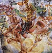 Umberto Boccioni Elasticity oil